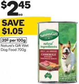 Woolworths Nature's Gift Wet Dog Food offer