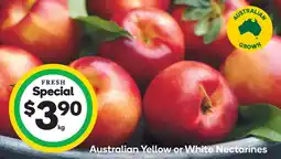Woolworths Australian Yellow or White Nectarines offer