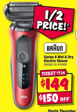 JB Hi-Fi Series 6 Wet & Dry Electric Shaver offer