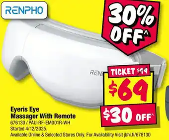 Eyeris Eye Massager With Remote