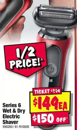 JB Hi-Fi Series 6 Wet & Dry Electric Shaver offer