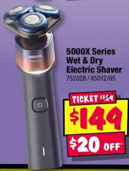 JB Hi-Fi 5000X Series Wet & Dry Electric Shaver offer
