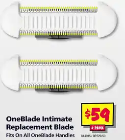 JB Hi-Fi OneBlade Intimate Replacement Blade offer