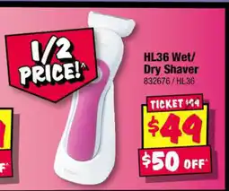 JB Hi-Fi Hl36 wet/ dry shaver offer