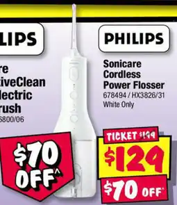 JB Hi-Fi Sonicare cordless power flosser offer