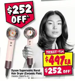 JB Hi-Fi Dyson supersonic nural hair dryer (ceramic pink) offer