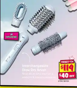 JB Hi-Fi Interchangeable blow dry brush offer
