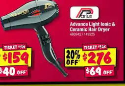 JB Hi-Fi Advance light ionic & ceramic hair dryer offer