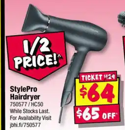 JB Hi-Fi Stylepro hairdryer offer