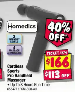 JB Hi-Fi Cordless sports pro handheld massager offer