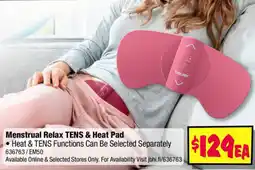 JB Hi-Fi Menstrual relax tens & heat pad offer