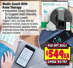 JB Hi-Fi Medic coach with knee therapy offer
