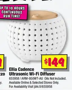 JB Hi-Fi Ellia cadence ultrasonic wi-fi diffuser offer