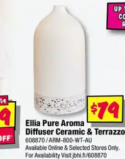 JB Hi-Fi Ellia pure aroma diffuser ceramic & terrazzo offer