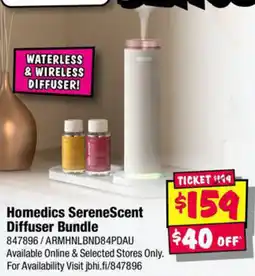 JB Hi-Fi Homedics serenescent diffuser bundle offer