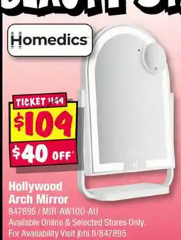 JB Hi-Fi Hollywood arch mirror offer