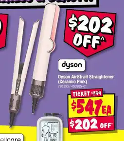 JB Hi-Fi Dyson airstrait straightener (ceramic pink) offer