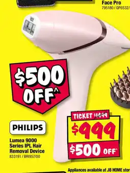 JB Hi-Fi Lumea 9000 series ipl hair removal device offer