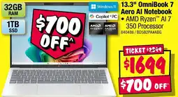 JB Hi-Fi 13.3" OmniBook 7 Aero Al Notebook offer