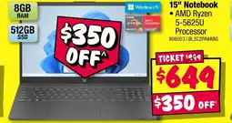 JB Hi-Fi 15" notebook offer