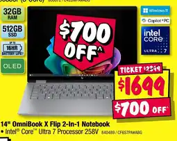 JB Hi-Fi 14" OmniBook X Flip 2-In-1 Notebook offer