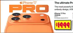 JB Hi-Fi iPhone 17 Pro 256GB offer