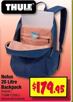 JB Hi-Fi Notus 20 litre backpack offer