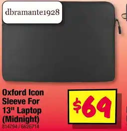 JB Hi-Fi Oxford Icon Sleeve For 13" Laptop (Midnight) offer