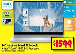 JB Hi-Fi 14" inspiron 2-in-1 notebook offer