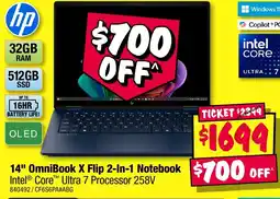 JB Hi-Fi 14" omnibook x flip 2-in-1 notebook offer
