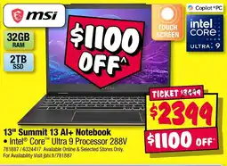 JB Hi-Fi 13" summit 13 al+ notebook offer