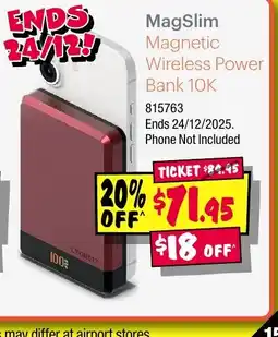 JB Hi-Fi Magslim magnetic wireless power bank 10k offer