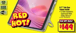 JB Hi-Fi 8.7" tab one tablet 64gb offer