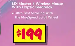 JB Hi-Fi MX Master 4 Wireless Mouse With Haptic Feedback* offer