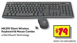 JB Hi-Fi MK295 Silent Wireless Keyboard & Mouse Combo offer