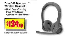 JB Hi-Fi Zone 300 Bluetooth Wireless Headset offer