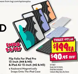 JB Hi-Fi Flip Folio For iPad Pro 13-Inch (M4 & M5) & iPad Air 13-Inch (M2 & M3) offer