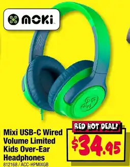 JB Hi-Fi Mixi USB-C Wired Volume Limited Kids Over-Ear Headphones offer