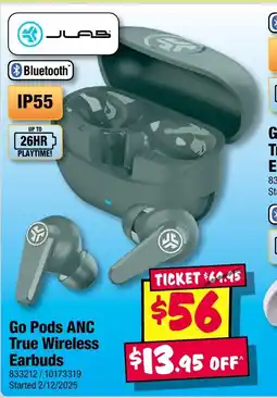 JB Hi-Fi Go Pop ANC True Wireless Earbuds offer