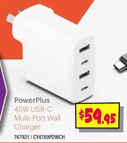 JB Hi-Fi PowerPlus 45W USB-C Multi-Port Wall Charger offer