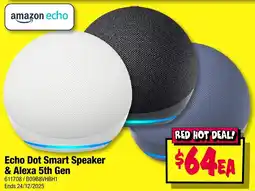 JB Hi-Fi Echo Dot Smart Speaker & Alexa 5th Gen offer
