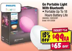 JB Hi-Fi Go Portable Light With Bluetooth offer