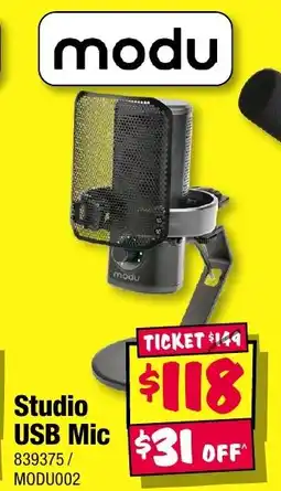 JB Hi-Fi Studio USB Mic offer