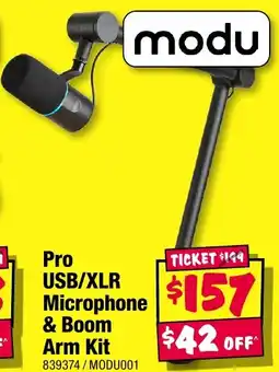 JB Hi-Fi Pro USB/XLR Microphone & Boom Arm Kit offer