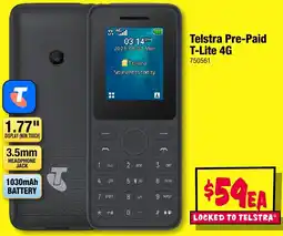 JB Hi-Fi Telstra Pre-Paid T-Lite 4G offer