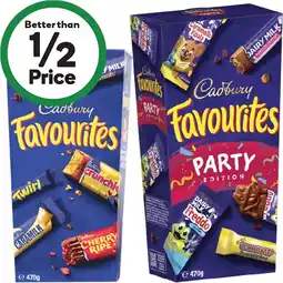 Woolworths Cadbury Favourites offer
