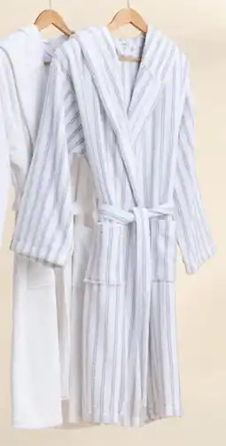 Myer Soho Terry Hooded Robes - Blue Y/D Stripe offer
