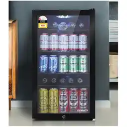 Woolworths Devanti Bar Fridge Glass Door w/Light Black offer