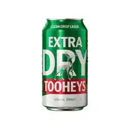 Woolworths Tooheys Extra Dry  Lager Block  Cans offer