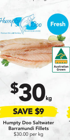 Drakes Humpty Doo Saltwater Barramundi Fillets offer